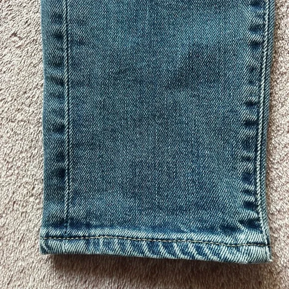 Levi’s 721 High Rise Women’s Skinny Ripped Blue Jeans Size 25 - Picture 10 of 12